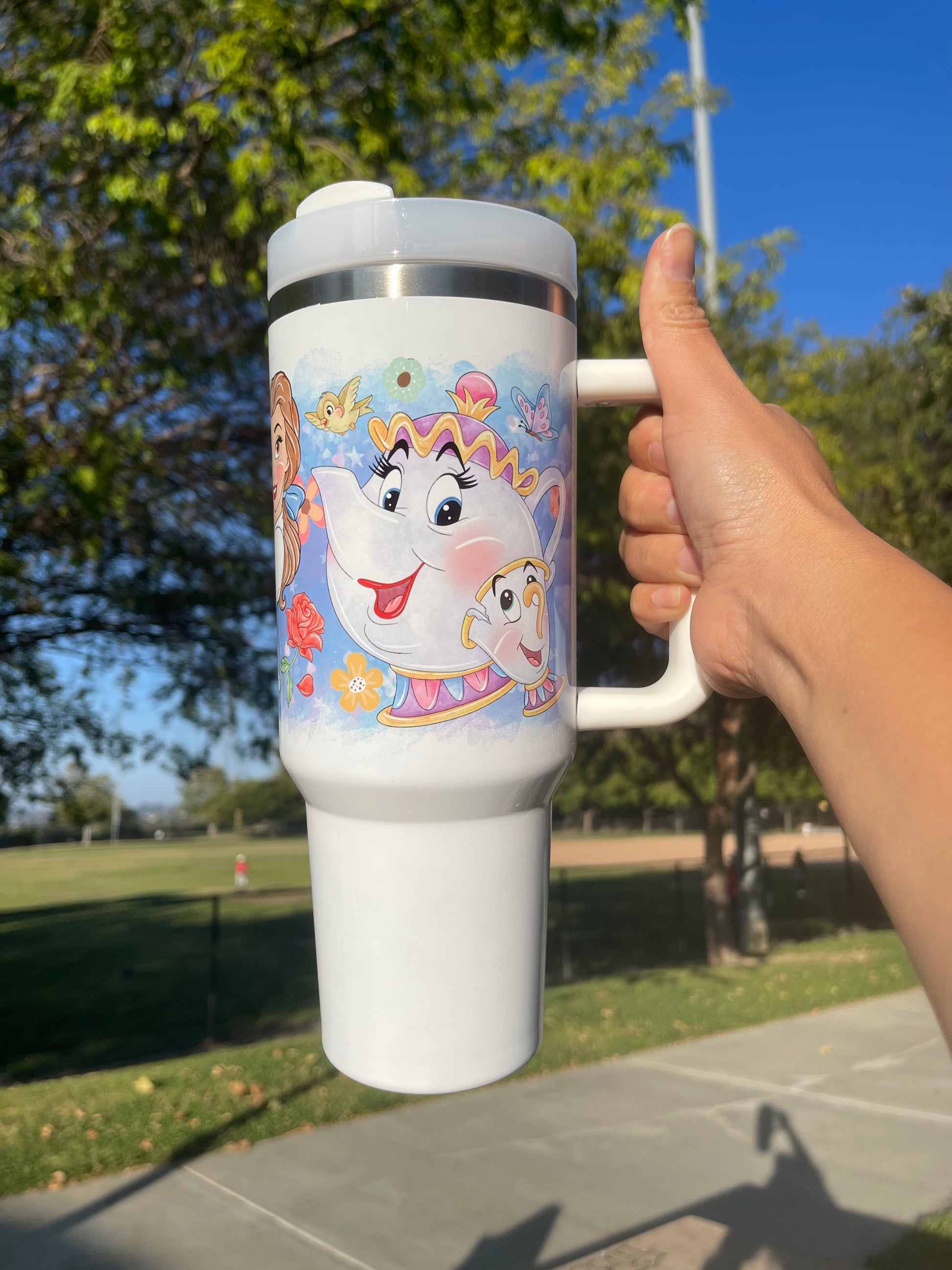Disney Beauty and the Beast Belle 40 oz Tumbler/Water bottle/Mug with –  Wonderful Day USA