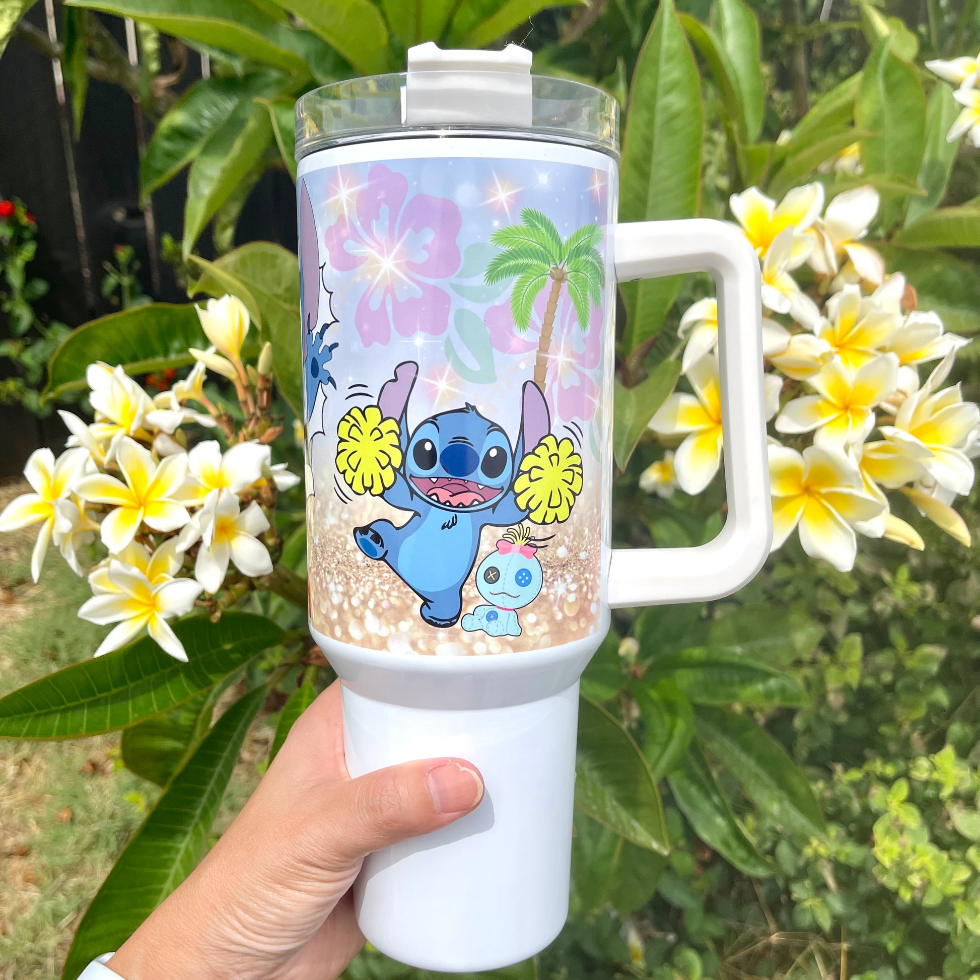 Lilo and Stitch Stainless Steel Tumbler w/ Handle